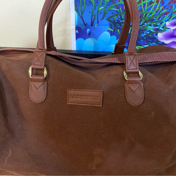 Karl Lagerfeld Bags Vintage Karl Lagerfeld Pebbled Suede Vegan